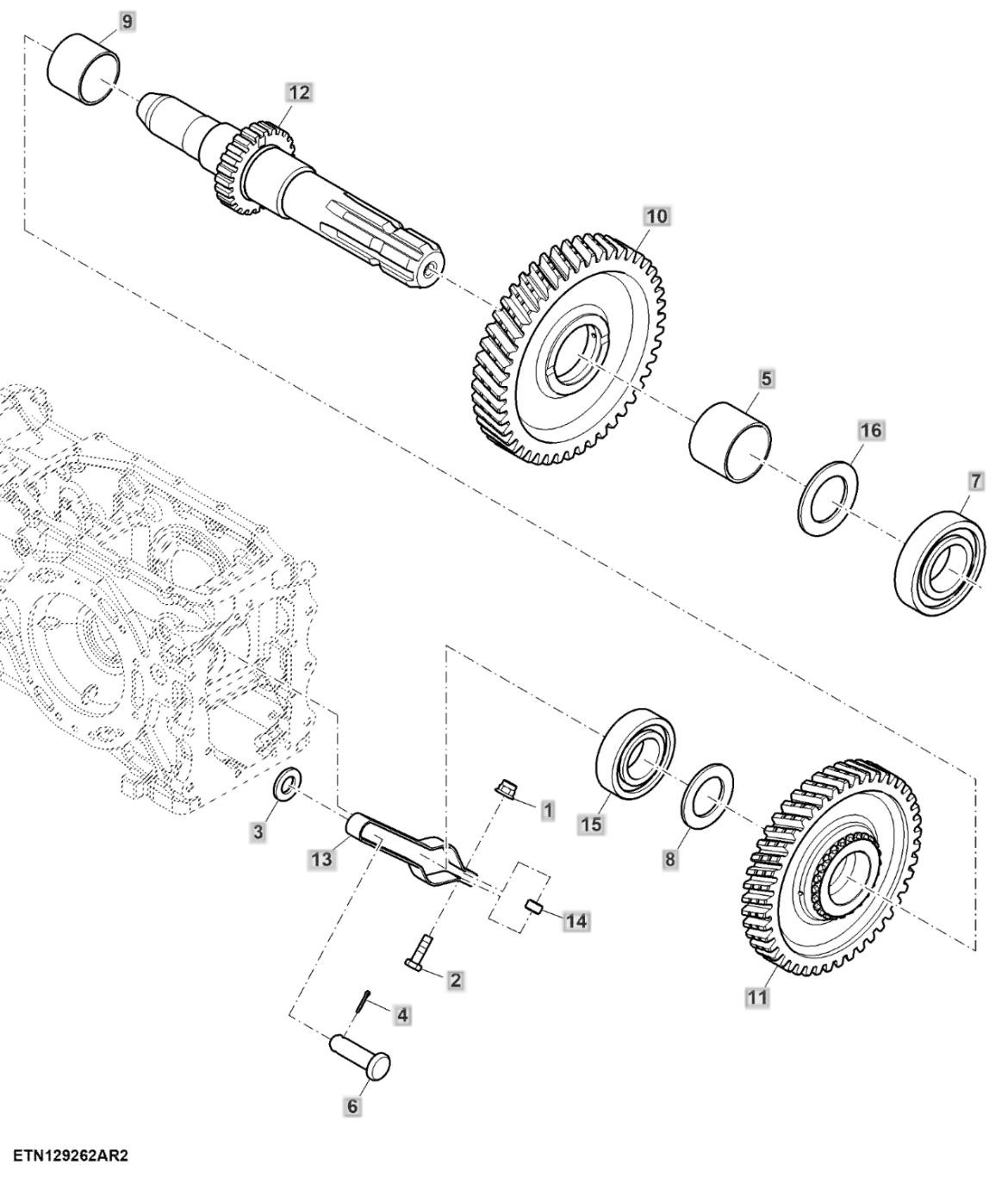 Trục ra PTO, ly hợp đơn, PTO kép